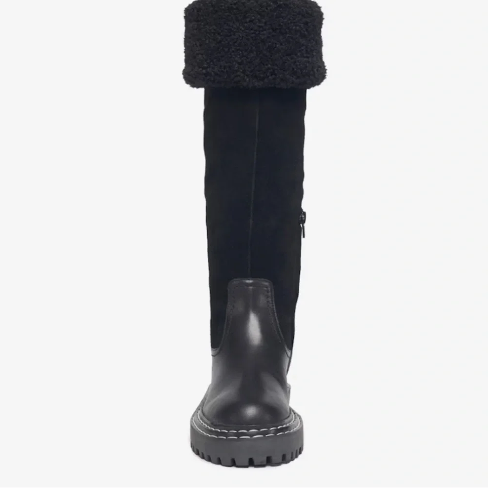 Splendid Antonia Black Knee High Boots Size 6.5 NEW
